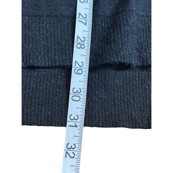 Patrizia Luca Milano Black Poncho Oversized Sweater O/S Fall Layering Piece - Picture 6 of 9